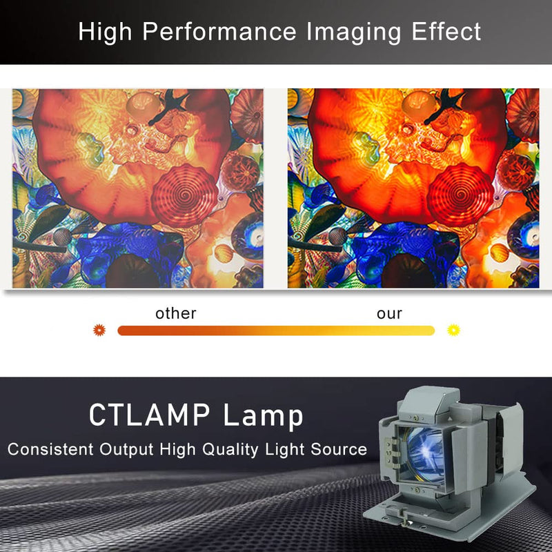 CTLAMP A+ Quality UST-P1-LAMP Professional Projector Lamp Bulb with Housing UST-P1-LAMP Compatible with Promethean UST-P1