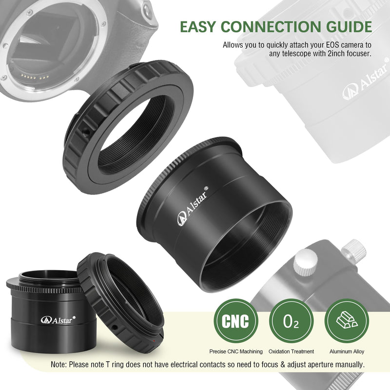 Alstar M42 to 2 inch Telescope Adapter - T2 Mount Adapter M42 to 2 Inch for All Canon EOS SLR DSLR Cameras