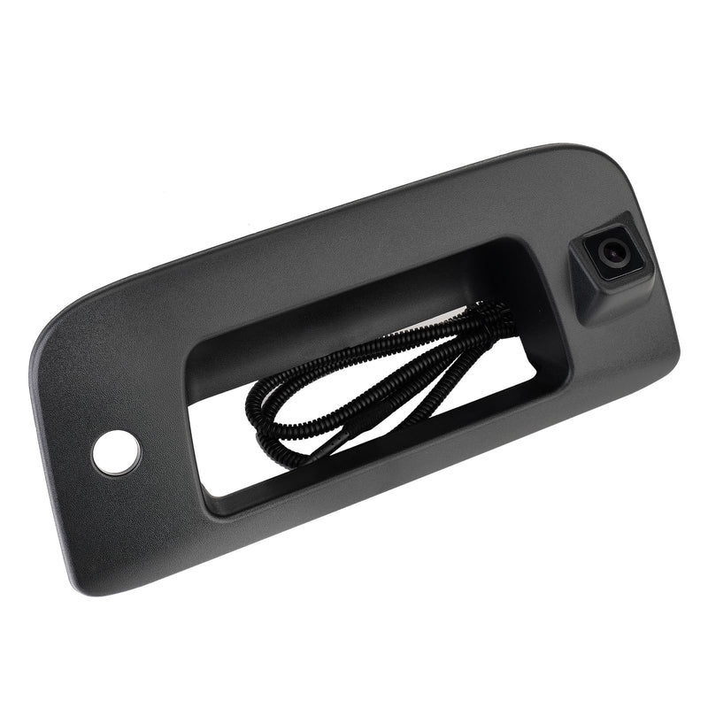 Tailgate Handle Backup Camera Compatible with 2007-2013 Chevrolet Silverado/GMC Sierra 1500 2500 HD Pickup Reversing Backing Camera Handle Tailgate Lock RCA Connector Replaces # 22755304