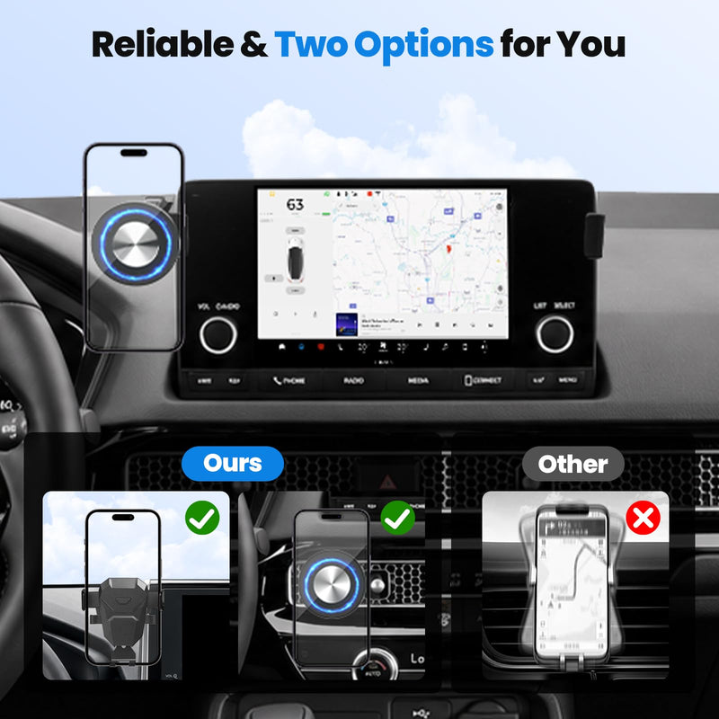 Karltys Upgraded Magnetic Phone Holder for Toyota RAV4 2019-2025 Accessories, 7/8-inch Screen Magnetic Phone Mount for Toyota RAV4 RAV4 2019-2025 7/8" Car Magnetic Screen Phone Holder