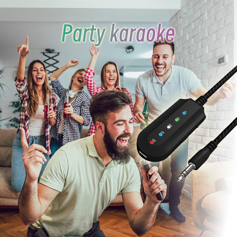 SETHDA Podcast Equipment, Karaoke Companion, Karaoke Mixer System, Recording Studio with Voice Changer - 3.5mm Audio Interface for Laptop Computer Vlog Living Broadcast Live Streaming YouTube TikTok