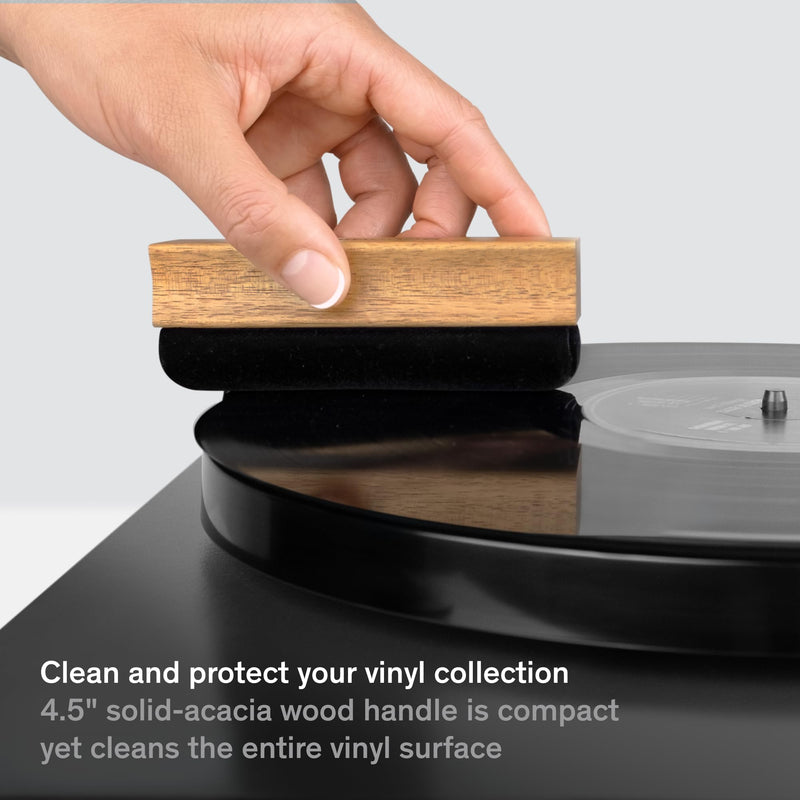 Record Cleaner Brush - Vinyl Cleaner Record Brush - Velvet Vinyl Brush - Record Player Accessories - Vinyl Record Brush