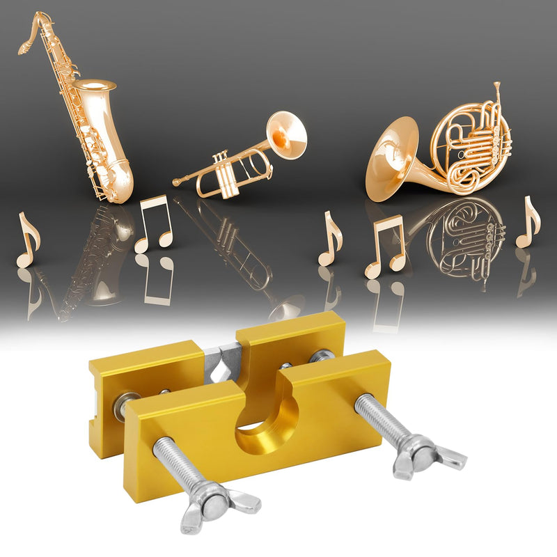 QWORK Trumpet Mouthpiece Remover Puller Tool for Brass-Wind Instrument, Gold