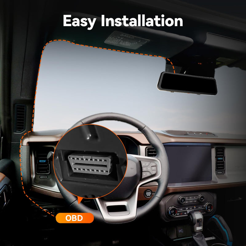 [AUSTRALIA] - WOLFBOX USB C 4A OBD Hardwire Kit 11.48ft for All WOLFBOX Dash Cams, Converting 12V-24V to 5V, with Battery Drain Protection 