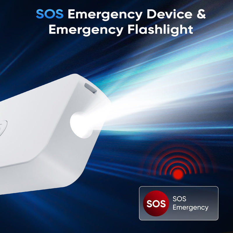 [AUSTRALIA] - Hidden Camera Detector 2025 Anti-Spy Camera Finder with 5 Levels Sensitivity - GPS Tracker Detector - Bug Finder - Emergency Light for Home, Car, Hotel and Office - White 