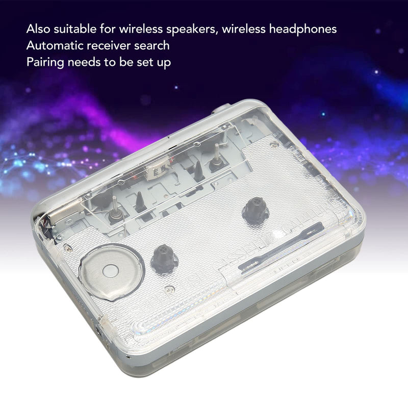 GOWENIC Portable Cassette Player, Personal Tape Recorder Multifunction Clear Stereo Sound Cassette Player with 3.5Mm Headphone Jack, Walkman Music Player