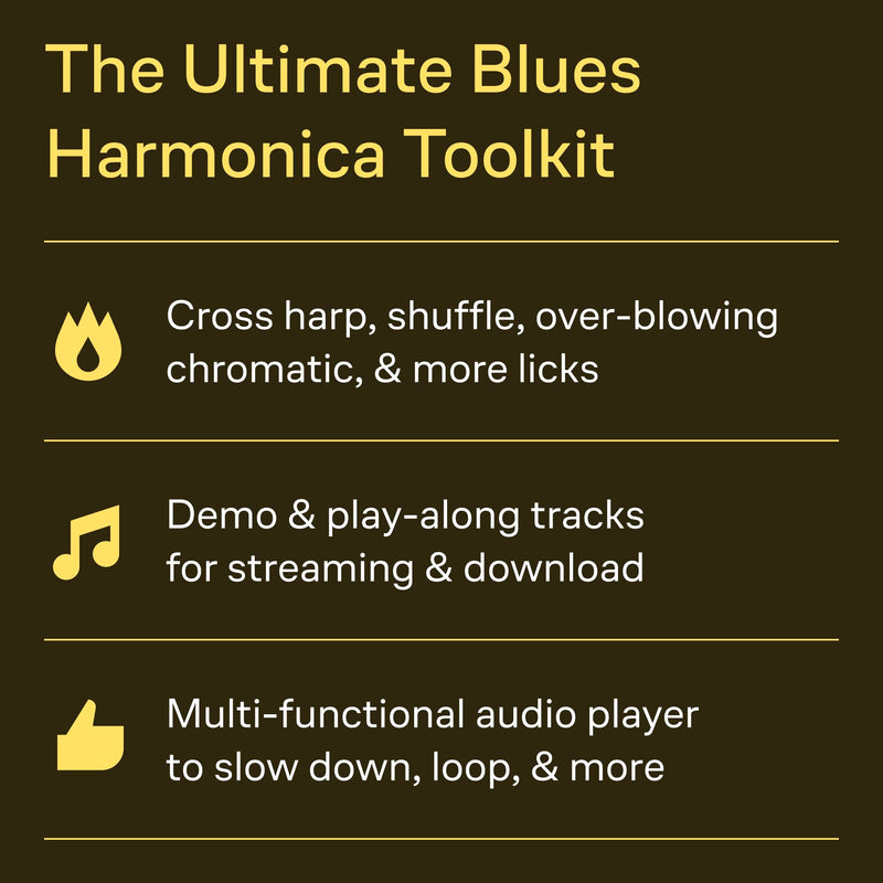[AUSTRALIA] - 100 Authentic Blues Harmonica Licks Steve Cohen | Harmonica Instructional Book with Online Audio | Learn Blues Harmonica Techniques, Solos, and Riffs | Beginner to Advanced Sheet Music Songbook 