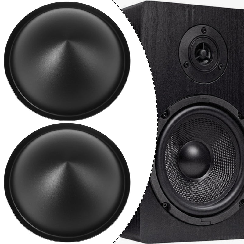 4 Pack 34 mm Speaker Dust Caps Dome Glue On Plastic Compatible with Home Audio DIY Repair 34mm