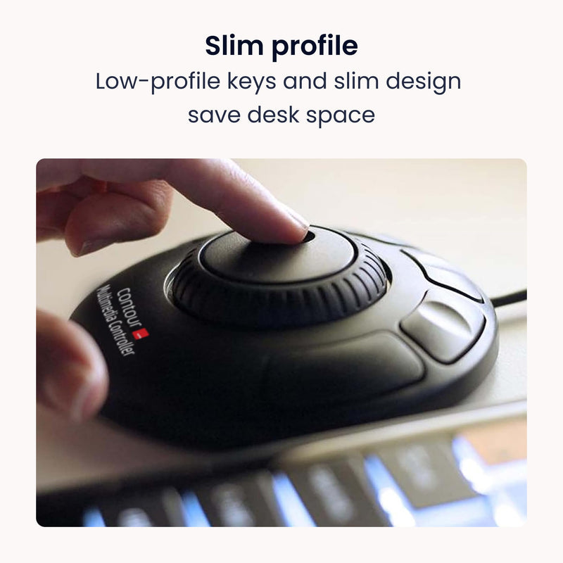 Contour Design ShuttleXpress - Editing Shuttle with 5 Programmable Buttons - Ergonomic Video Editing Equipment Compatible with Mac and PC Systems