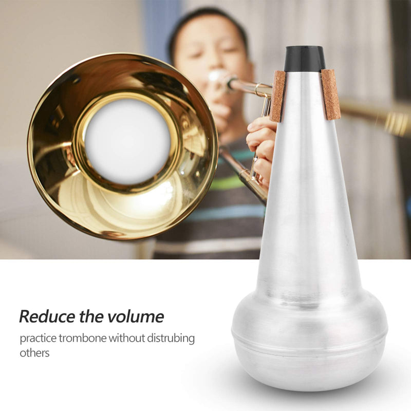 Tenor Trombone Mute Professional Aluminium Alloy Tenor Trombone Practice Mute Silencer for Trombone Musical Instruments Accessory