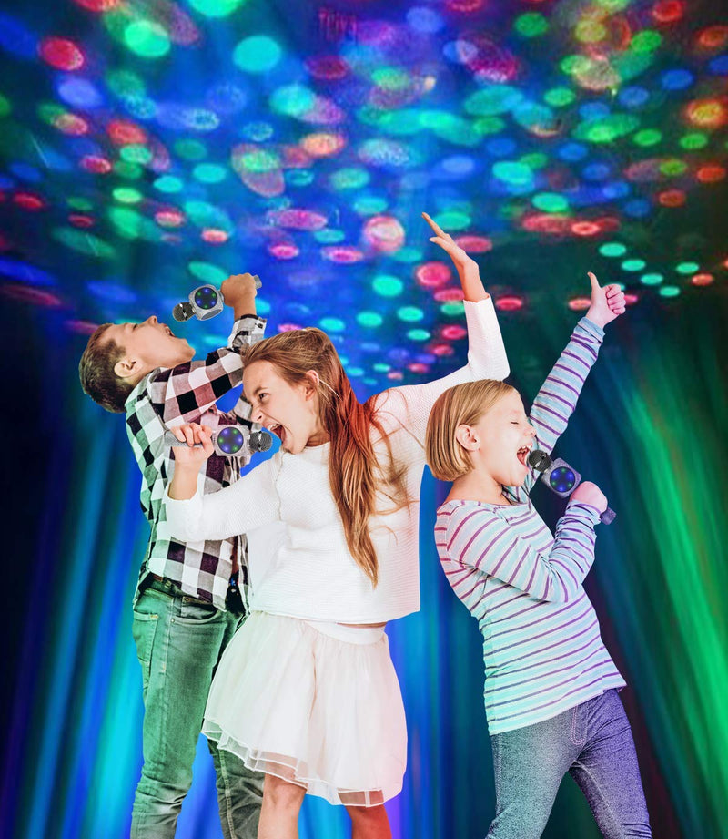 Sing-Along Bling Bluetooth Karaoke Microphone and Bluetooth Stereo Speaker All-in-One (Silver Bling) Silver Bling