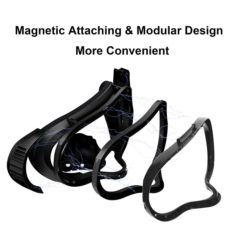 Globular Cluster F3 Q3S Magnetic Facial Interface for Quest 3S | Flexible and Adaptive Frame with Multi-Material Pads,Not Compatible with Quest 3