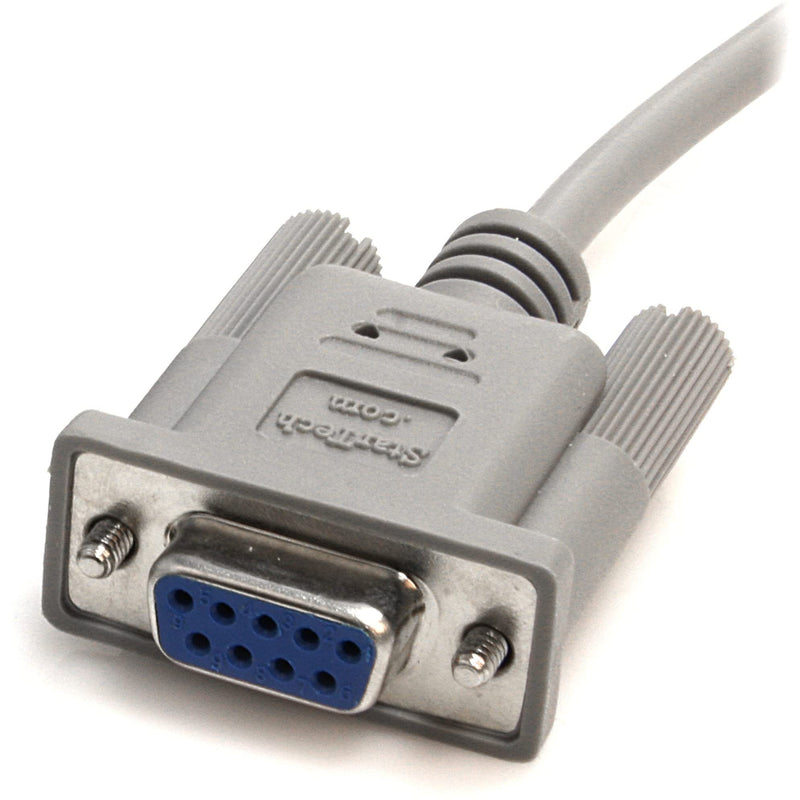 StarTech.com 10' RS232 Serial Null Modem Cable - Null modem cable - DB-9 (F) to DB-9 (F) - 10 ft (SCNM9FF) Female to Female