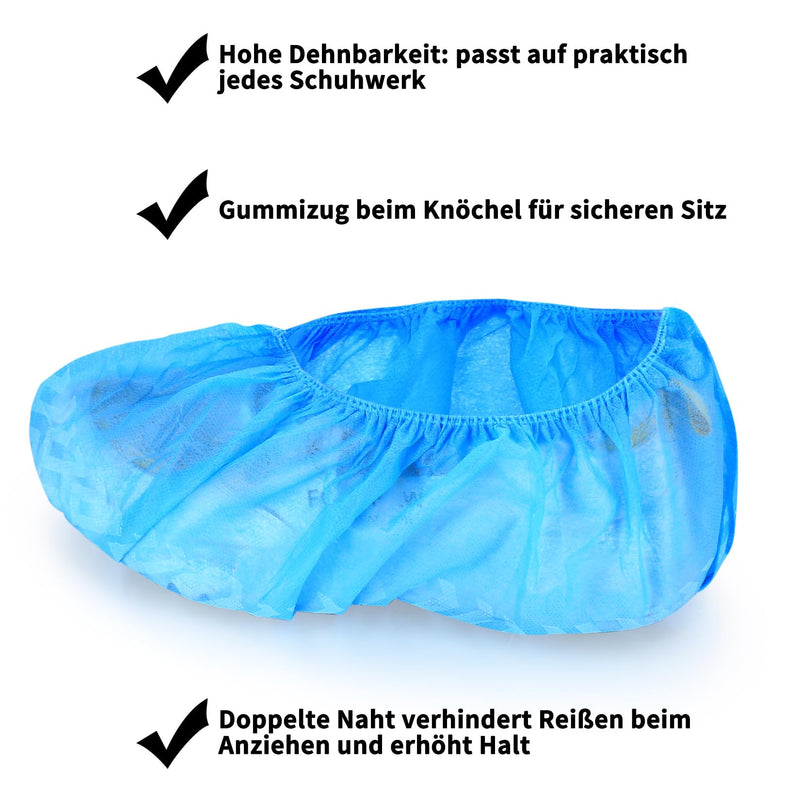 Pack of 60 Waterproof Shoe Covers, Shoe Covers Shoes, Overshoes, Non-Slip Covers for Shoes, Reusable Overshoes for Laboratory, Household, Crafts (One Size)
