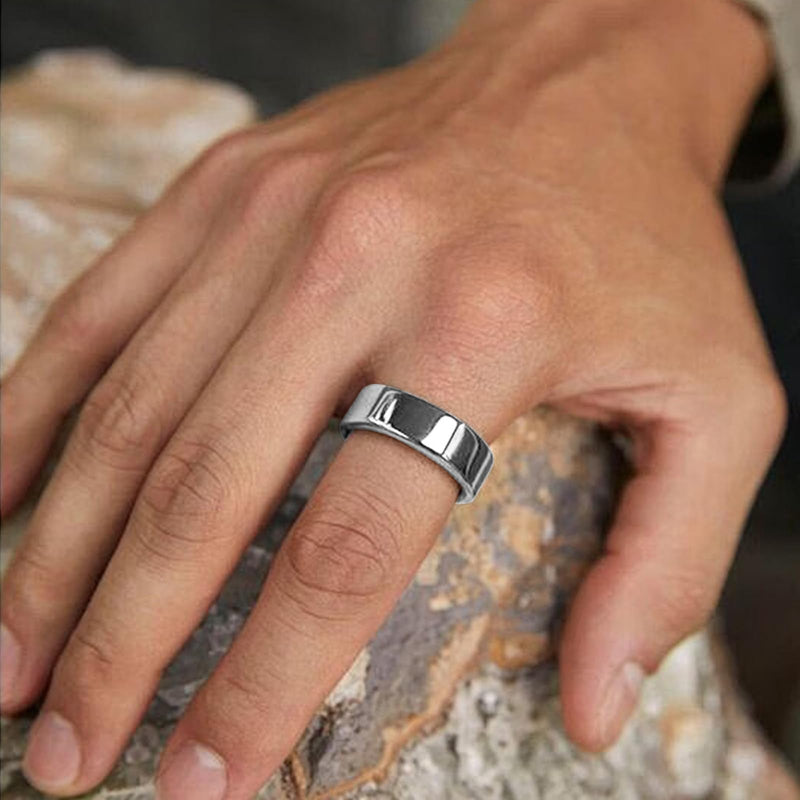 Smart Ring for Women & Men Fitness Sleep Heart Tracker | No Subscription, 5-Day Battery, Heart Rate, Stress, Sleep & Activity Monitoring, IP68 Waterproof, iOS & Android Compatible Silver 8