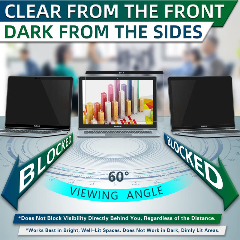 Privacy Screen MacBook Air 13 Inch(2018-2021,M1) |Mac Pro 13 In(2016-2022,M1,M2), Magnetic Removable Anti Glare Anti Blue Light Filter Macbook Air/Pro Privacy Screen for 13.3In with Camera Cover MacBook Pro 13 In(2016-2022,M1,M2)