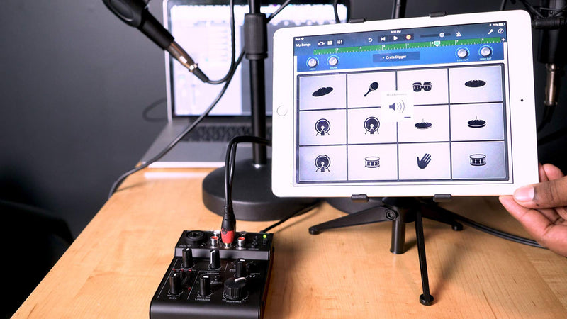 Rockville RockMix 5 Channel Pro Mixer w/USB Interface, Bluetooth, Echo, 2-Band EQ, Compact Design, Portable, for Podcasting and Live Music