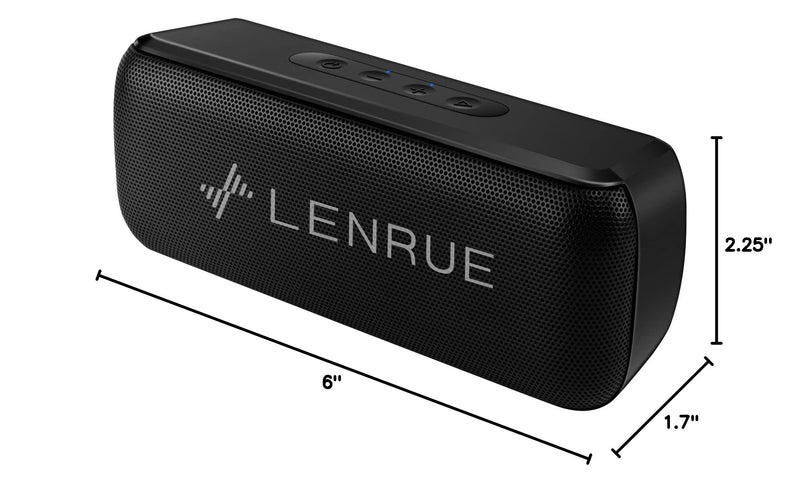 LENRUE Bluetooth Speaker,Wireless Portable Speakers with TWS, 12H Playtime, Clear Sound for Home,Travel and Outdoor,Handfree Calls Compatible with for iPhone, Samsung Android and More