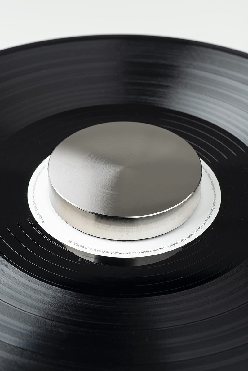 Pro-Ject Record Puck PRO, Nickel Plated Aluminium Record Puck, Sound Improvement for All Turntables