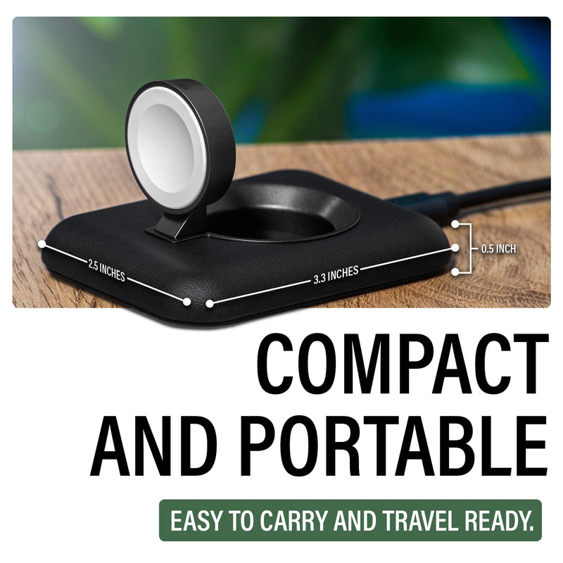 Nimble Charger Stand for Apple Watch, 15W Fast Charging with USB-C Cable | Wireless Charging Station for iWatch Series 11/10/9/8/7/6/5/4/3/2, Supports Nightstand Mode, Strong Magnetic Design