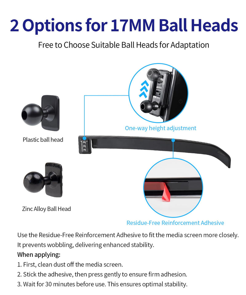 Auto Clamp Car Phone Holder for Audi A6,A5,S5,Q5,SQ5,Q6L e-tron Accessories | Universal Mechanical clip Cell phone Mount Accessories Fit iPhone Android,Automobile Cradle GPS Dashboard Navigation Bracket For 14.5-inch 2026 A5/A6/S6/S5/Q5/SQ5/Q6L e-tron