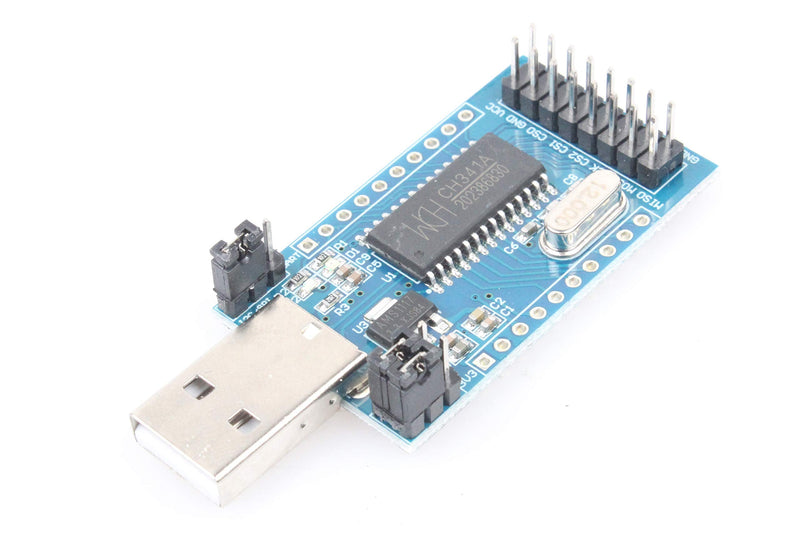 NOYITO CH341A USB Serial Port Parallel Port Converter Module USB to UART IIC SPI TTL ISP EPP MEM Parallel Converter Module