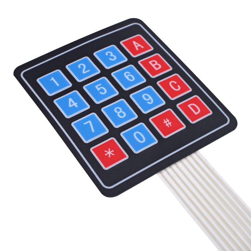 [AUSTRALIA] - Teyleten Robot 4 x 4 Matrix Array Membrane Switch Keypad Keyboard 16 Key Matrix Array Membrane Switch Keypad Keyboard 4 x 4 Keypad Keyboard 16 Keypad Keyboard for Arduino 5PCS 
