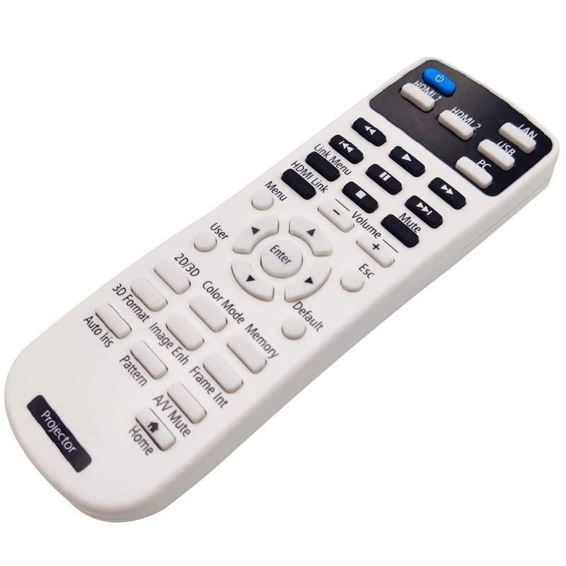 Leankle Remote Controller 2181830 for Epson Projectors EH-TW5400, EH-TW5600, EH-TW5650, H850B, H850C, H851A, H851B, H851C, H852A, H852B, H852C, Home Cinema 2100, Home Cinema 2150