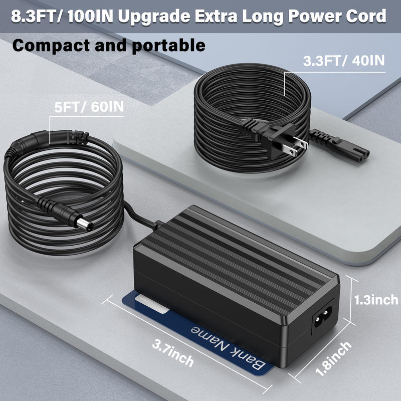 16V 2.5A for Yamaha PA-300 Charger Power Cord for Yamaha PA300 PA-301 PA-300B PA-300C P-120S P-120 S Pro ES XS Synthesizer PSR PSR-S PSRS PSR-1000 PSR-S500 Keyboard Piano AC DC Adapter Plug Cable Wire