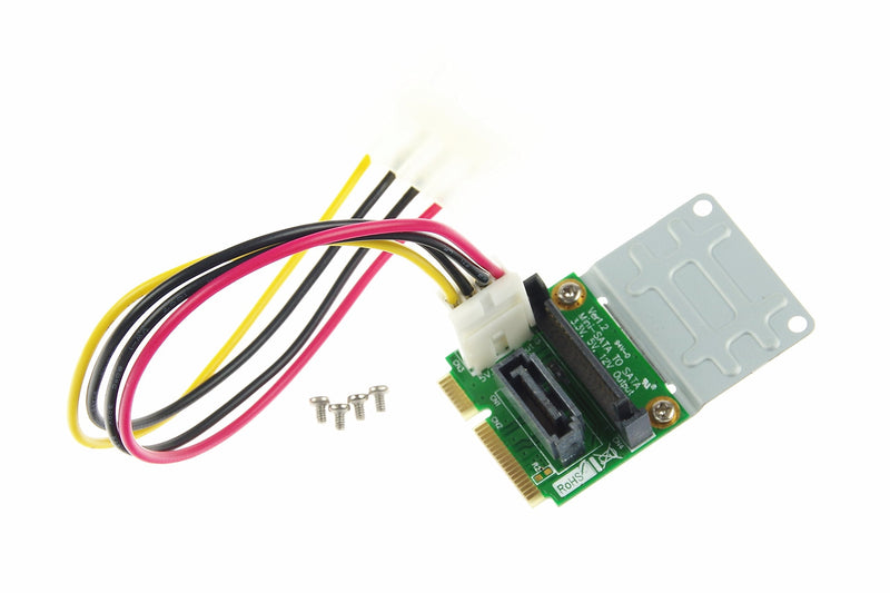 KNACRO Mini SATA to SATA Adapter 7Pin (with Power Interface)