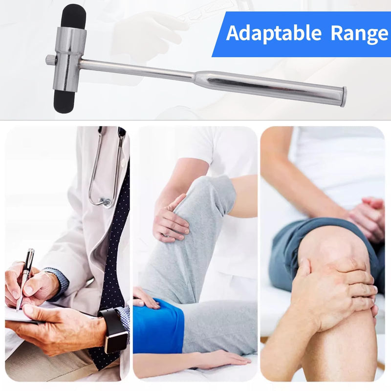 [AUSTRALIA] - Neurological Reflex Hammer with Built-in Brush and Needle, Reflex Hammer Medicine Made of Plastic with Double Head, Multifunctional Percussion Reflex Hammer, for Reflex Tests 