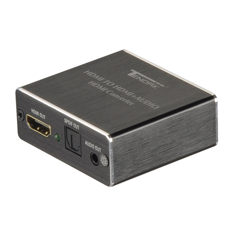 Tendak HDMI Audio Extractor, 4K 30Hz HDMI Audio Splitter to Optical TOSLINK SPDIF + 3.5mm Stereo Audio Adapter, Compatable for TV, PC, PS3/4/5, Blu-ray/DVD/HD Player