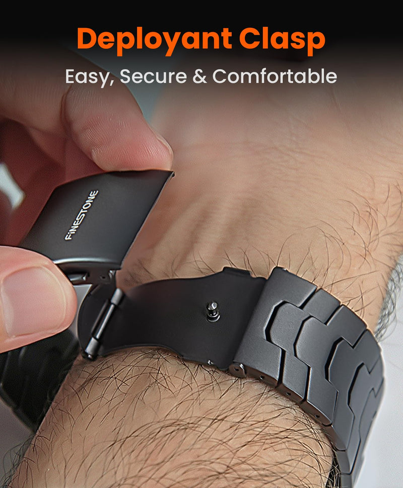 26mm Titanium Band for Apple Watch Ultra 2/Ultra 3 49mm, Rugged Metal Watch Band for Men, Robust iWatch Ultra Replacement Strap, DLC Scratch Resistant Titanium Link Bracelet,Foldover Clasp,Titanium