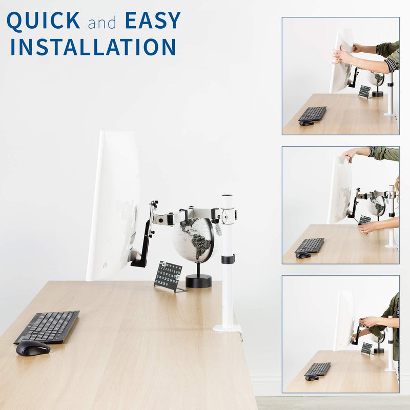 VIVO Quick Attach VESA Adapter Plate Bracket Designed for Samsung CF397, CRG5 Monitors, 32 inch Full HD Curved Screens, MOUNT-SG03CF