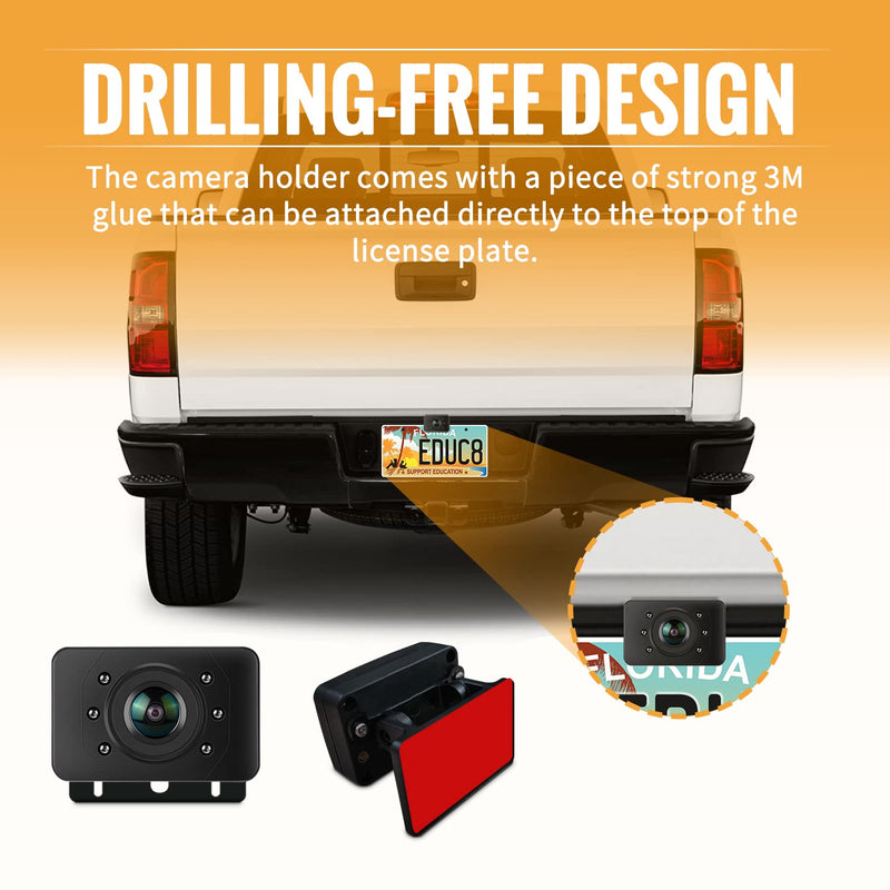Wireless Backup Camera Systems WM1 high Definition 1080P Night Vision 4.3inches Monitor Wireless Rear View Camera for Cars sedans s-u-vs Pickups Vans