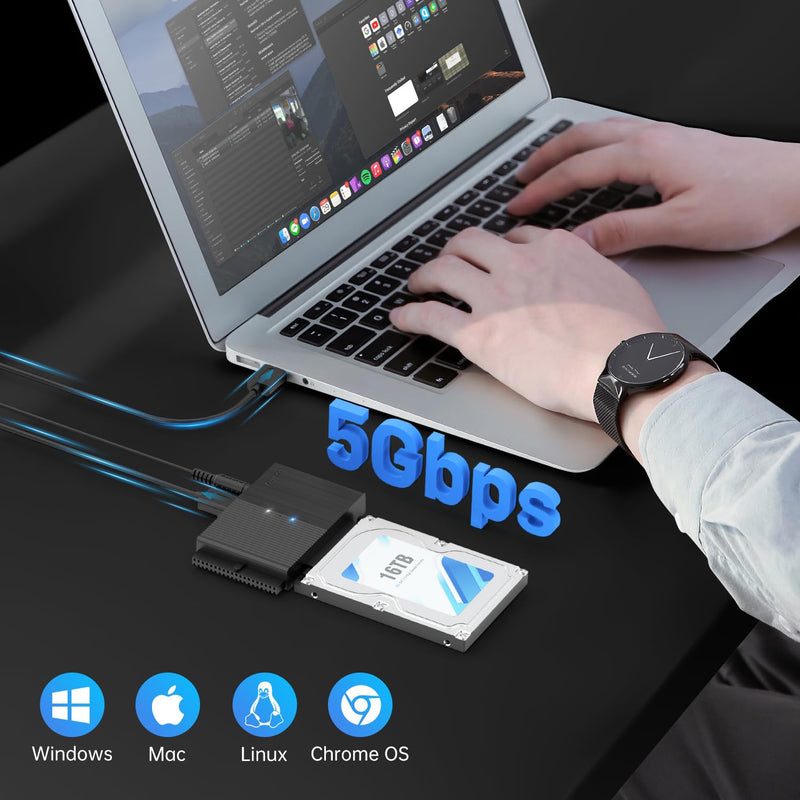 M.2 NVMe SSD Enclosure and USB 3.0 to SATA or IDE Adapter