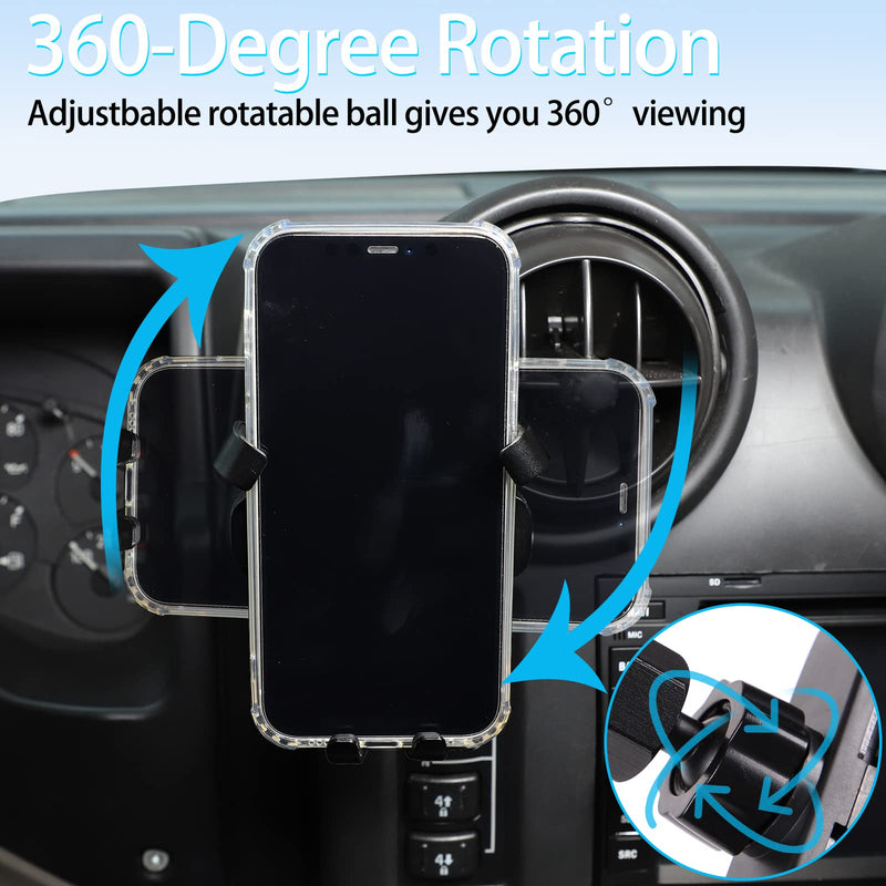 Lcojicep Car Phone Holder Compatible with Hummer H2 2003-2007 Car Phone Mount Accessories, for All Mobile Phones (Style B) Style B