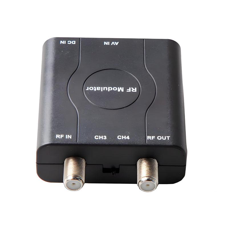 RCA to Coaxial Adapter, RF Coaxial Modulator, CVBS RF Adapter, VHF Converter, Channel 3/4 Switch for Game & Video Hub, DVD, VCR Player, PS2 PS3 PS4