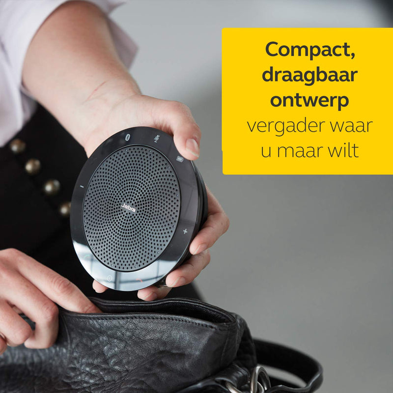 [AUSTRALIA] - Jabra 7410-209 Model Speak 410 USB Speakerphone, Plug and Play Solution, Works with All PCs, Outstanding Sound Quality, Full Compatibility with UC Systems & VoIP Clients, LED Indicators 
