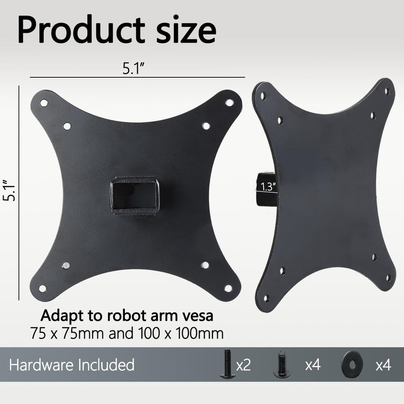 24B1XH VESA Mount Adapter Compatible with AOC 22" 24" 27" B1 Series Monitor | (Fits 22B1H, 22B1HS, 24B1H, 24B1XH, 27B1H) 75x75 to 100x100 Wall Mount