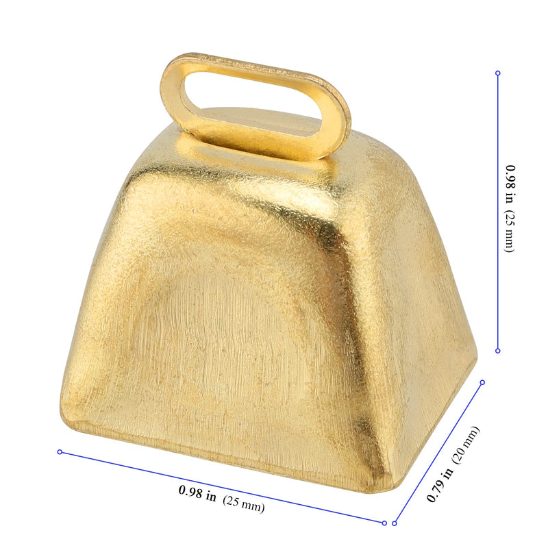 [AUSTRALIA] - KEILEOHO 72 PCS Mini Cow Bells, Metal Cowbell for Crafts, Wind Chimes, Wedding, Parties Decorations, Gold and Silver, 1 Inch 