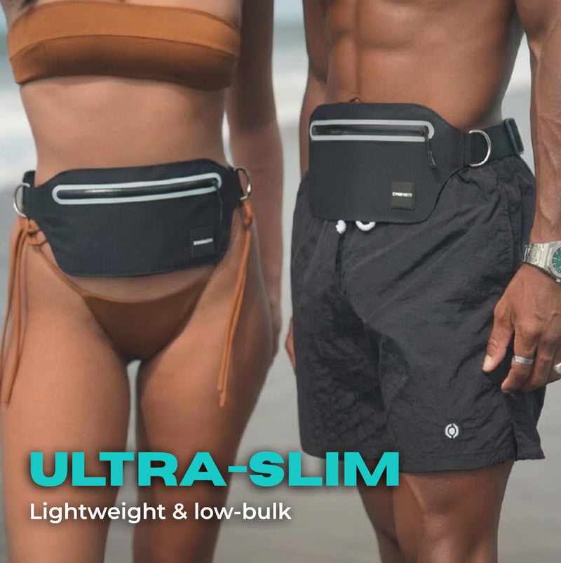 DRENCH Waterproof Fanny Pack with Floating Phone Pouch, IPX8 Submersible Waist Pack Dry Bag for Swimming, Snorkeling, Kayaking & SUP, Waterproof Belt Bag for Beach, Travel & Water Sports