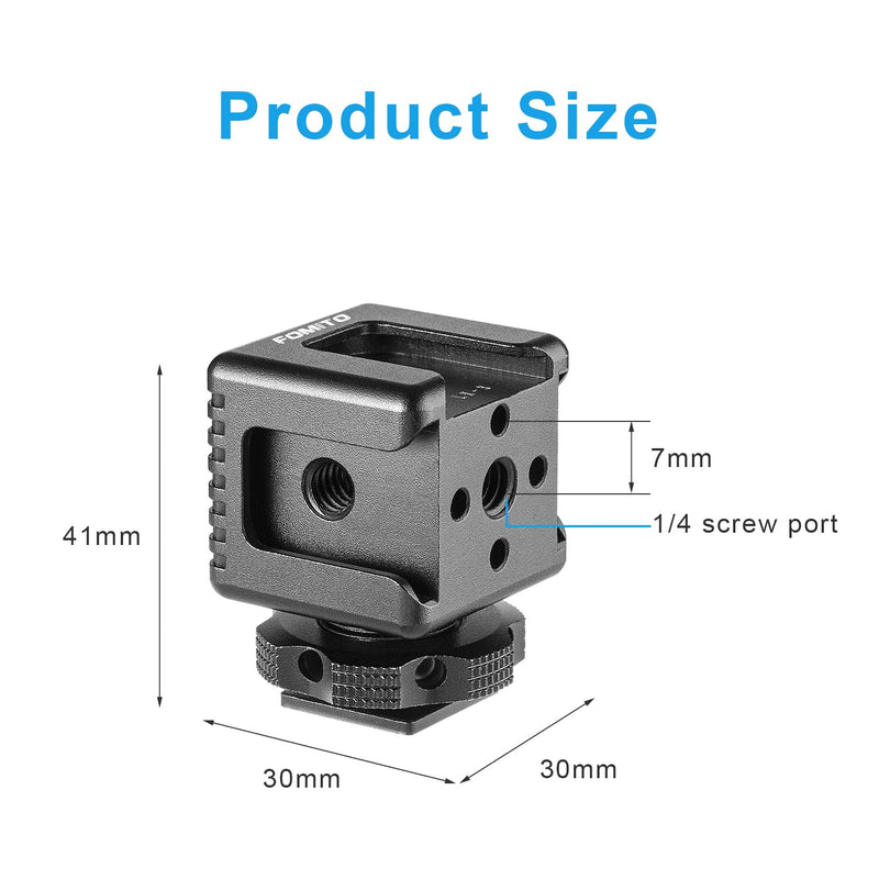[AUSTRALIA] - Fomito LX-3 3-Head Cold Shoe Mount with 1/4"-20 Thread for Camera Cage Flash LED Monitor Microphone etc 