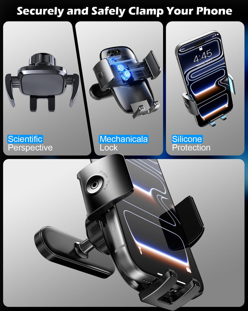 CloudValley for Hyundai Ioniq 5 Magnetic Phone Mount, Wide Clamp for 4-7.2 inch Smartphones, Metal Dashboard Phone Holder for 2022-2025 Ioniq5 2026 Ioniq 9, 2024-2026 Sonata Kona & 2025-2026 Tucson Clip