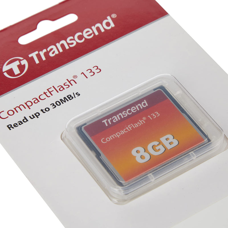 Transcend 8GB CompactFlash Memory Card 133x (TS8GCF133) 8 GB