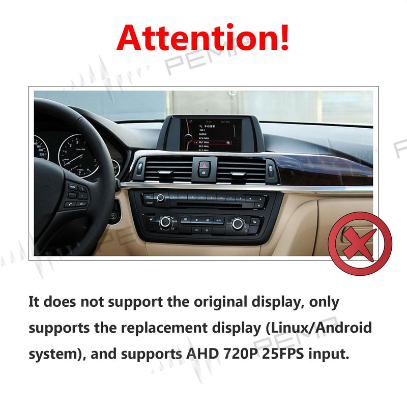 PEMP AHD Backup Camera 720P 25FPS Parking Rear View Reverse Camera for BMW F10 F30 F25 F48 F10 F30 F25 AHD