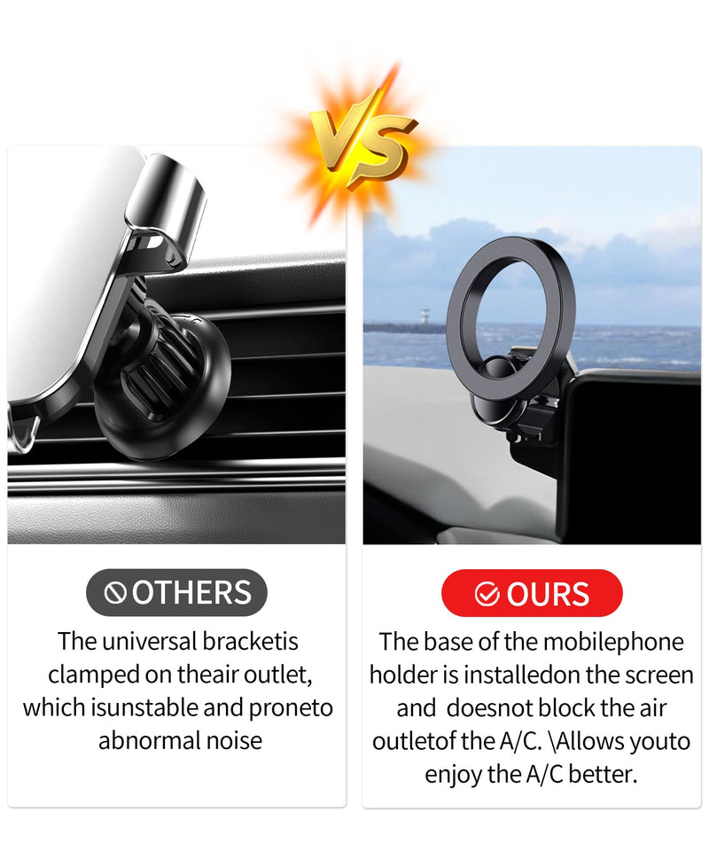 Car Phone Holder for Mazda CX-5 2021-2025 / CX-9 2021-2023, 10.25" Screen | Magsafe Accessories Magnetic Cell Phone Mount Clip Compatible with iPhone, 3D fit Stable Dashboard Navigation Bracket Stand for 2021-2025 CX-5/2021-2023 CX-9 (10.25-Inch)