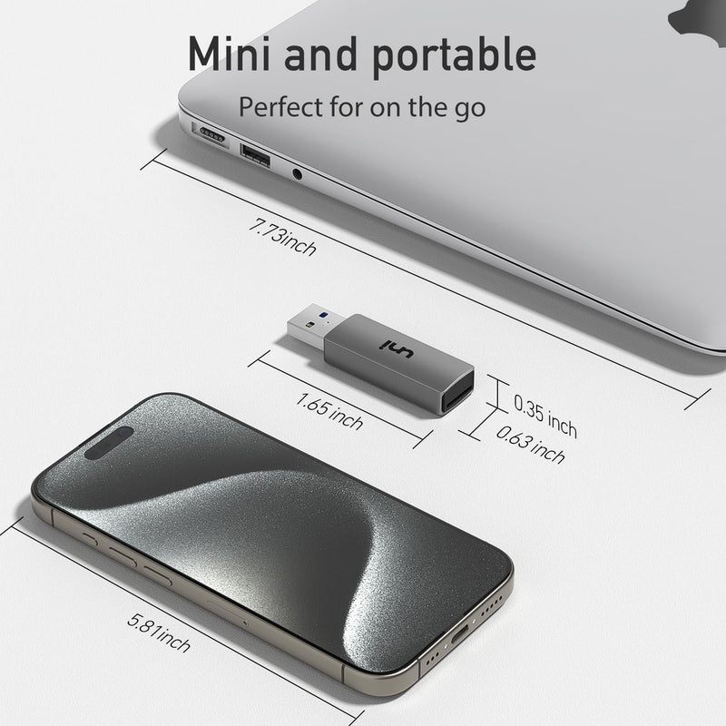 uni SD Card Reader, USB 3.0 SD Card Adapter High-Speed Micro SD Memory Card Reader Support SD/Micro SD/TF/SDHC/SDXC/MMC/UHS-I Card Compatible with Mac, Win, Linux, PC, Laptop, Chromebook, Camera Grey