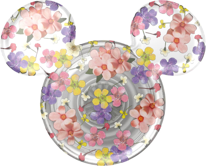 PopSockets Phone Grip with Expanding Kickstand, Mickey Earridescent - Cascading Flowers Adhesive