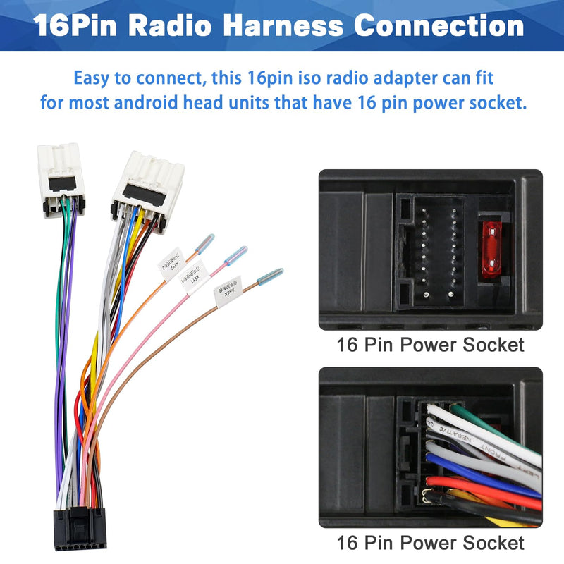 [AUSTRALIA] - Car Radio Wiring Harness Compatible with Nissan Maxima Altima Pathfinder Frontier Xterra Titan Armada Infiniti Stereo Wire Connector Adapter Plug Cable 
